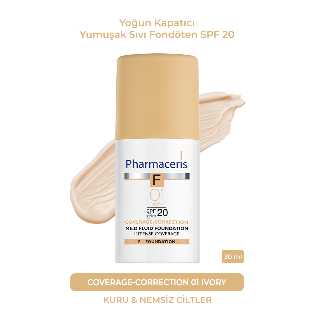 Coverage-Correction Intense Coverage Mild Fluid Foundation SPF 20 (01 Ivory)