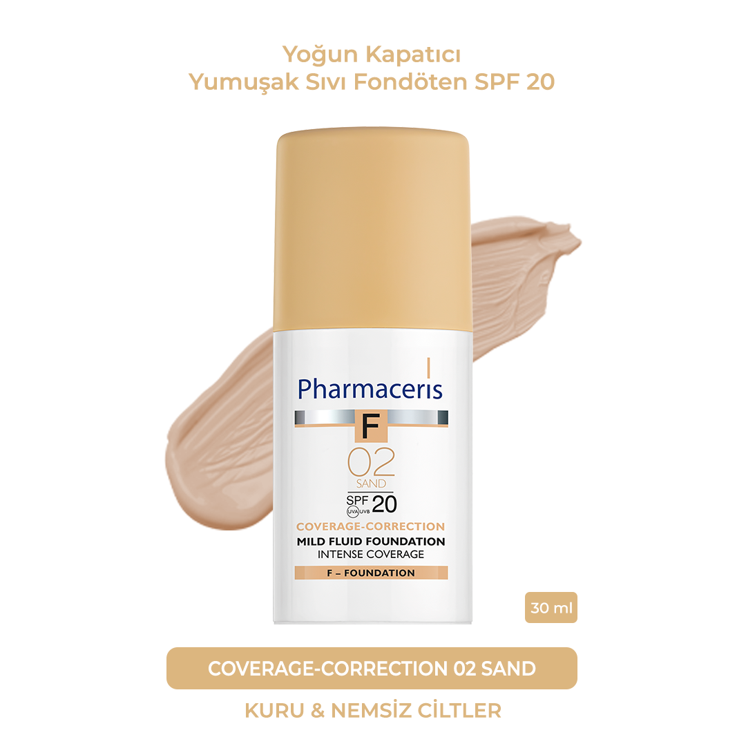 Coverage-Correction Intense Coverage Mild Fluid Foundation SPF 20 (02 Sand)