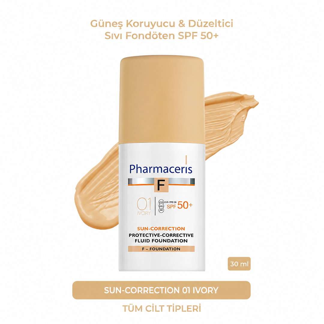 Sun-Correction Protective&Corrective Fluid Foundation SPF 50+ (01 Ivory)